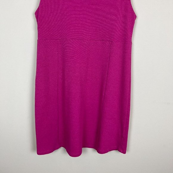 Horny Toad Tank Dress Women XL Pink Sleeveless V-Neck A-Line Stretch Knit Casual - Picture 3 of 8